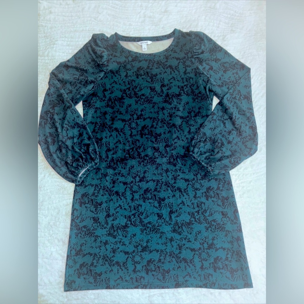 Nine West Puff Long Sleeve Dress